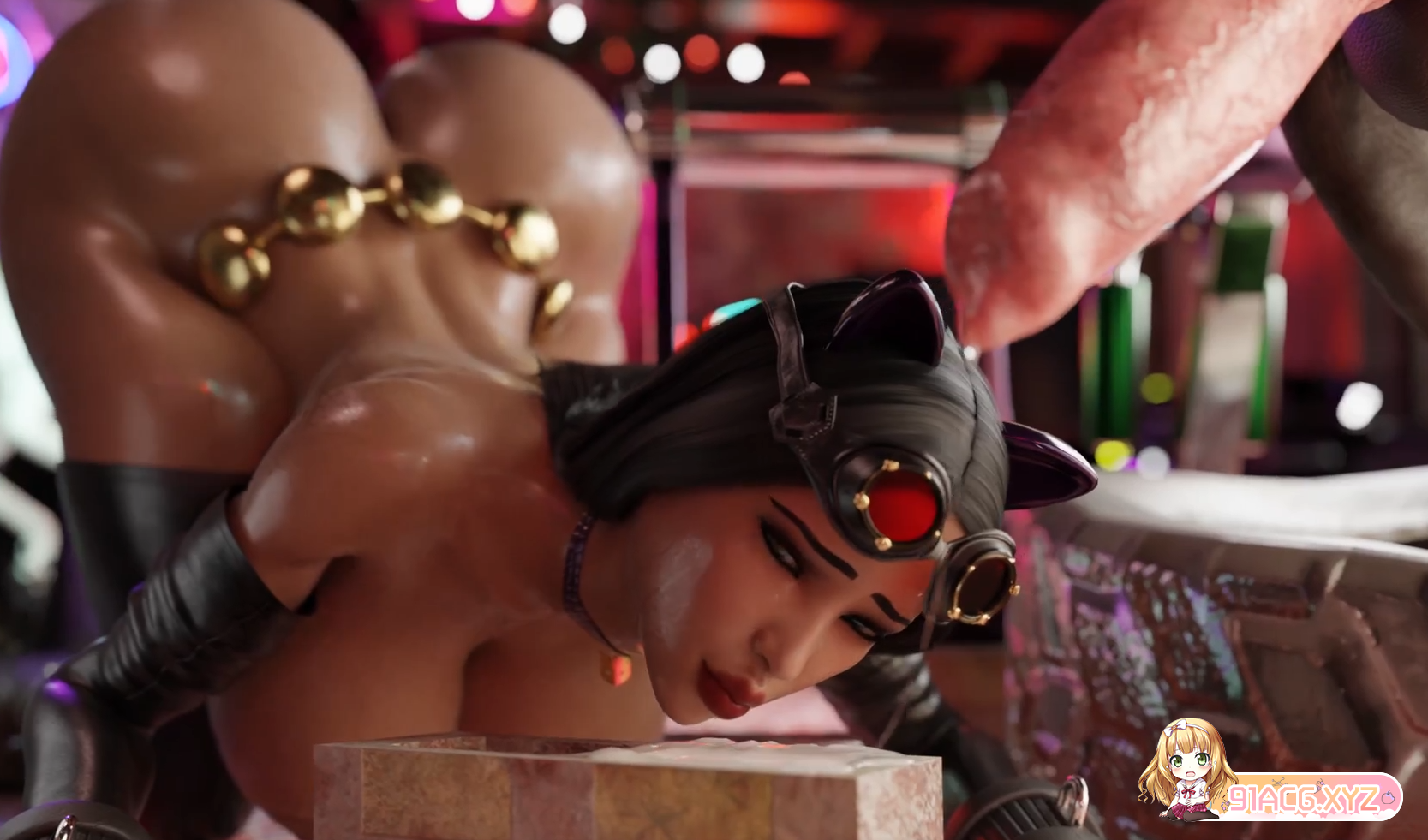 [3D极品同人/全动态] Jackerman 9月新作：爆乳肥臀赛琳娜惨遭小丑女捆绑监禁 被大屌狗子爆肏中出 Selina's Submission [精品/百-第8张-动漫-哥特动漫王国-哥特萝莉社