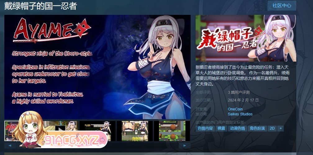 [RPG/中文]戴绿帽子的国一忍者 官方中文步兵版[新作][FM/340M/百度]-第2张-游戏-哥特动漫王国-ACG交流分享论坛