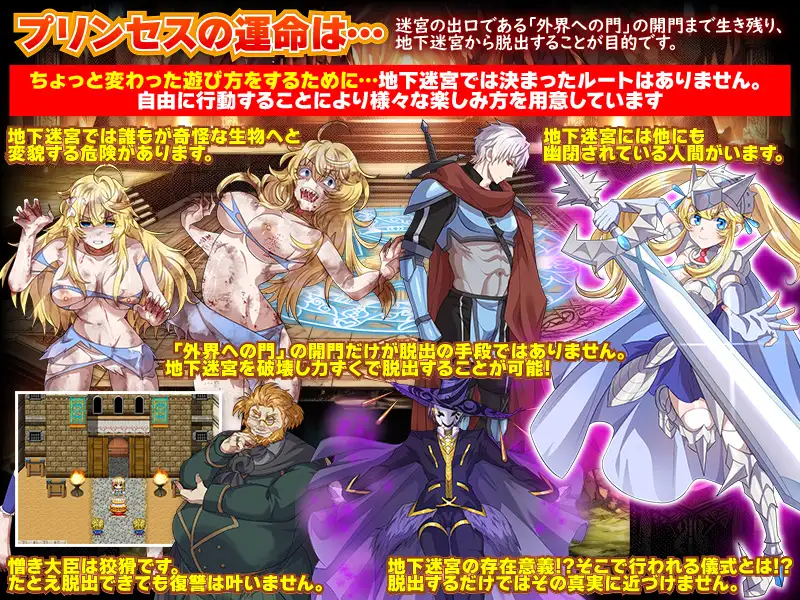 [RPG/PC/机翻汉化] 365天的地下迷宫：公主独自一人在绝望中生存的一年 地下迷宮365 姫様がたった一人で生き抜く絶望の一年間 [FM/400M/夸克O-第6张-游戏-次元小屋-ACG交流分享论坛