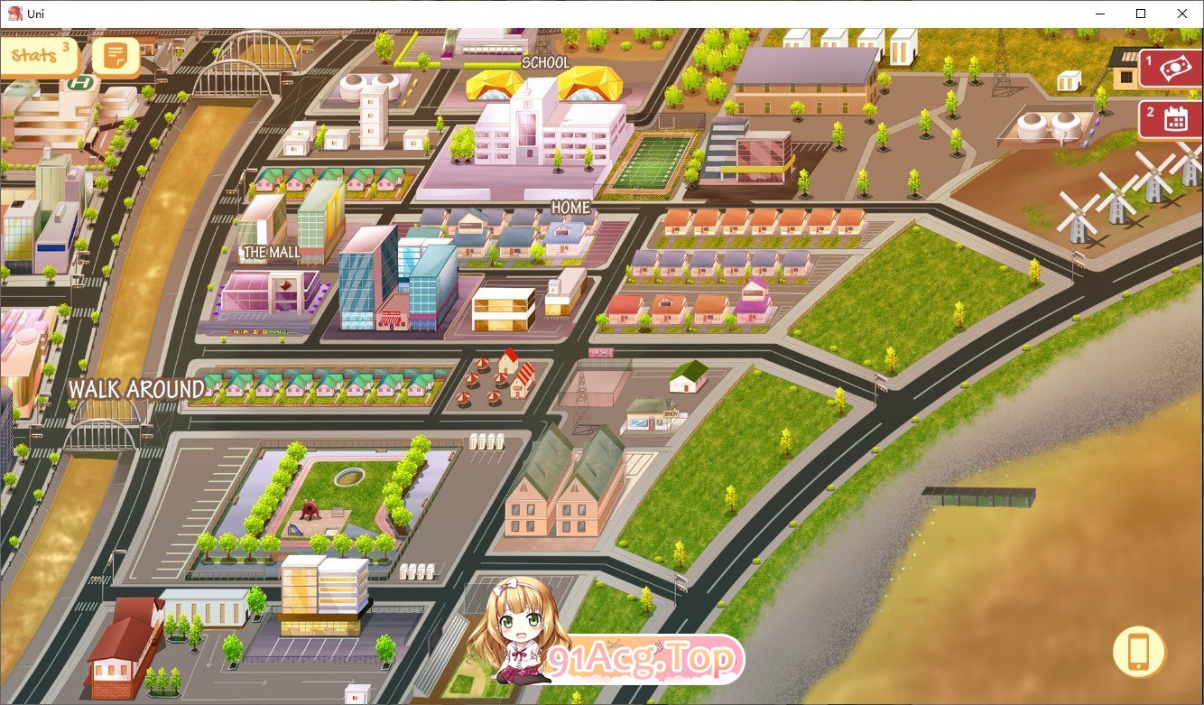 [高自由SLG/汉化]大学生活：Uni Ver0.53.116b AI汉化版[更新][PC+安卓][FM/3.8G/百度]-第5张-游戏-哥特动漫王国-ACG交流分享论坛