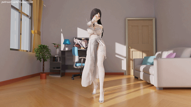 [3D动画] [MMD] 腿玩年： bl167 蒂法 巨乳多套装热舞 黑丝白丝诱惑舞 [4V4K] [2.28G] [XN/飞猫直链-百度云]-第2张-动漫-次元小屋-ACG交流分享论坛