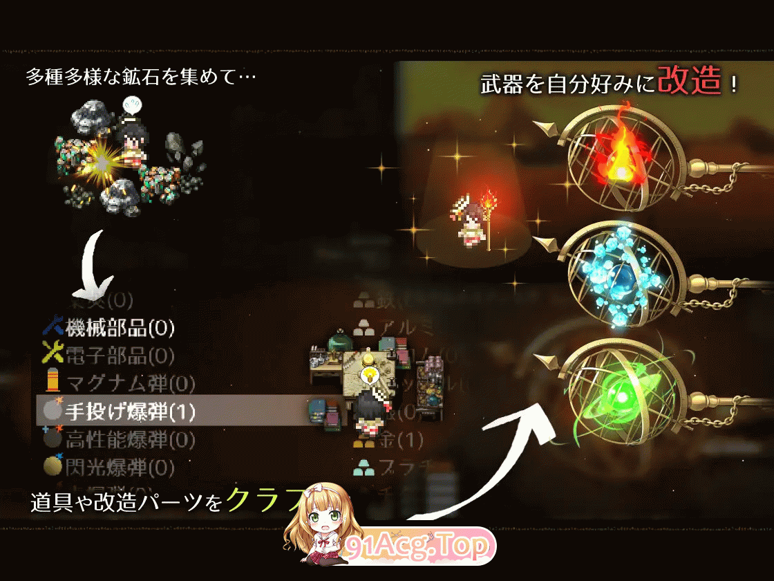 [爆款大型RPG/汉化/动态]阿尔忒弥斯之珠～炼金术士阿尔与黄金废都V1.10 挂载AI汉化[FM/7.4G/百度]-第9张-游戏-哥特动漫王国-ACG交流分享论坛