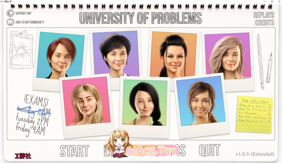 [欧美SLG/汉化/动画/更新]问题大学 University of Problems 1.6.5 AI汉化版 PC+安卓 [FM/百度/微云][14G]-第1张-游戏-次元小屋-ACG交流分享论坛