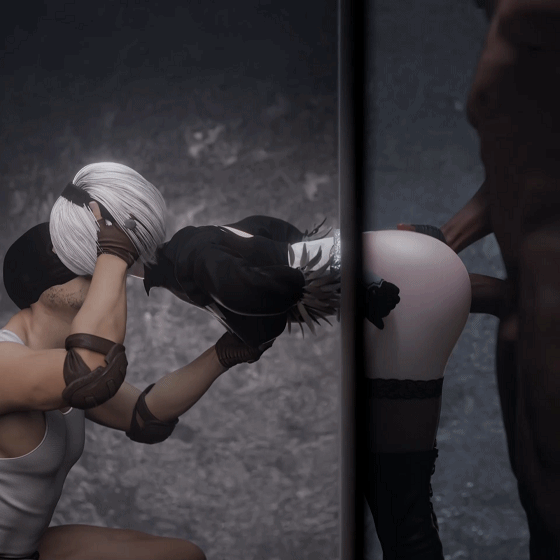 [3D/无修/CV] SKRev 5月新作：2B 壁尻 卡墙的性感御姐前后夹击侵犯中出 [371M/FM/百度]-第6张-动漫-次元小屋-ACG交流分享论坛