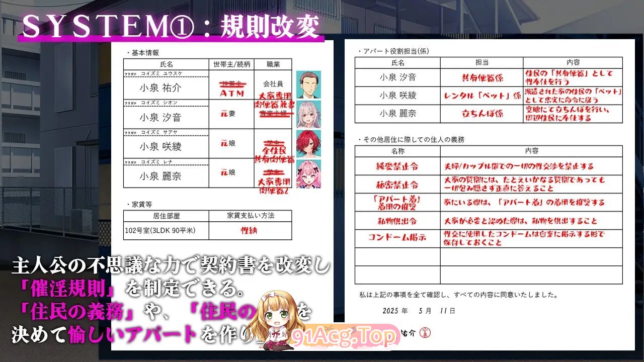 [精品SLG/汉化]催淫公寓～以催淫居住规则实施的居民支配～挂载AI汉化版+存档[新汉化][FM/1.2G/百度]-第7张-游戏-次元小屋-ACG交流分享论坛