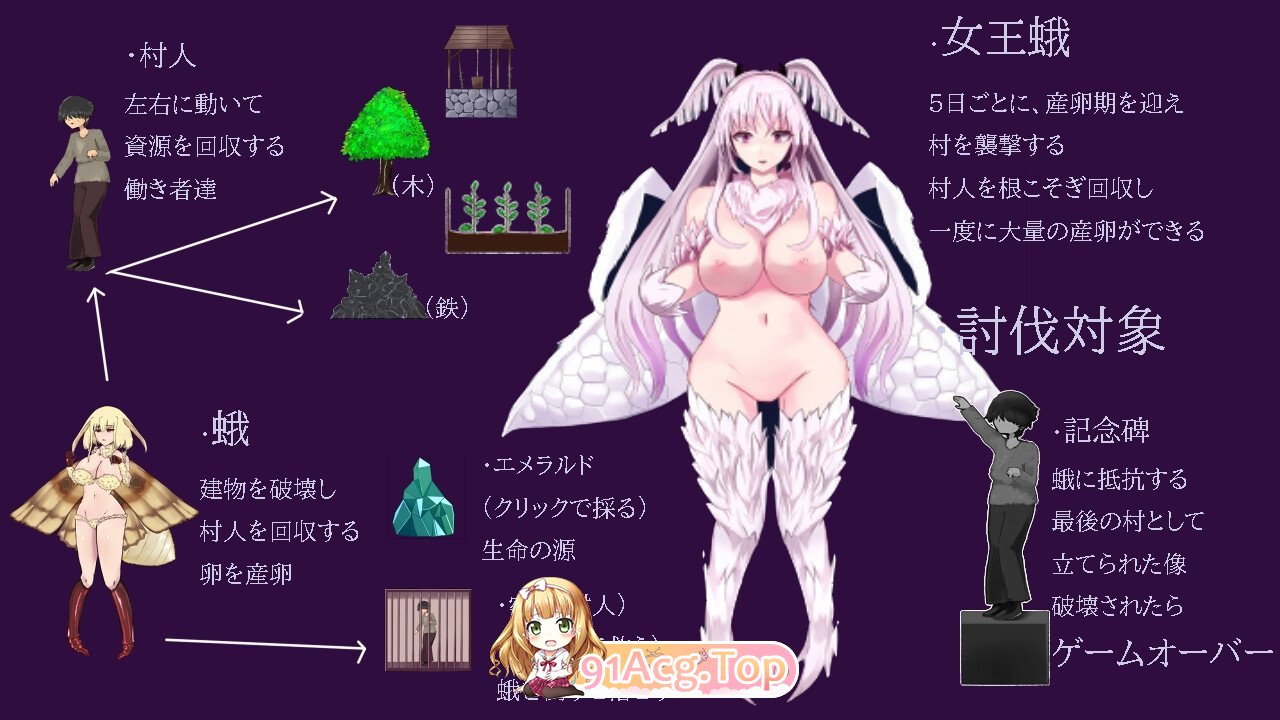 [塔防/SLG/动态]飞蛾的产卵期～最后的村庄～V1.1 正式版[新作][FM/2.7G/百度]-第2张-游戏-哥特动漫王国