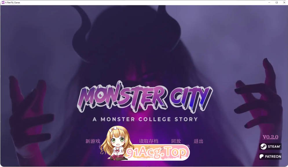 [欧美SLG/汉化]怪兽城：怪兽学院物语 Monster City: A Monster College Story 0.2.0 AI汉化版PC+安卓[FM/百-第1张-游戏-卡趣资源网