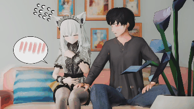 [3D/ESVideomaker]hololive虚拟主播-白上吹雪之宠物咖啡馆 [282M/FM/百度]