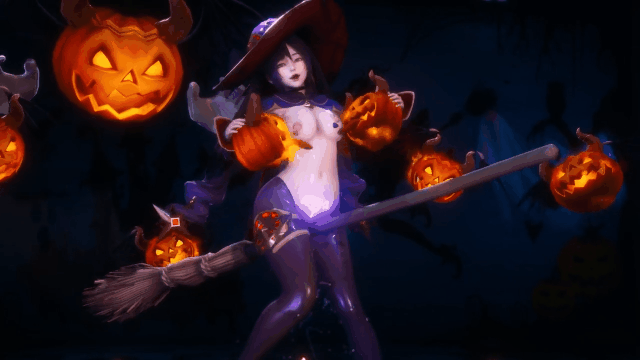 [3D动画/Elarbaby] 大佬11月新作：原神-万圣节淫欲魔女莫娜-4K [2.2G]