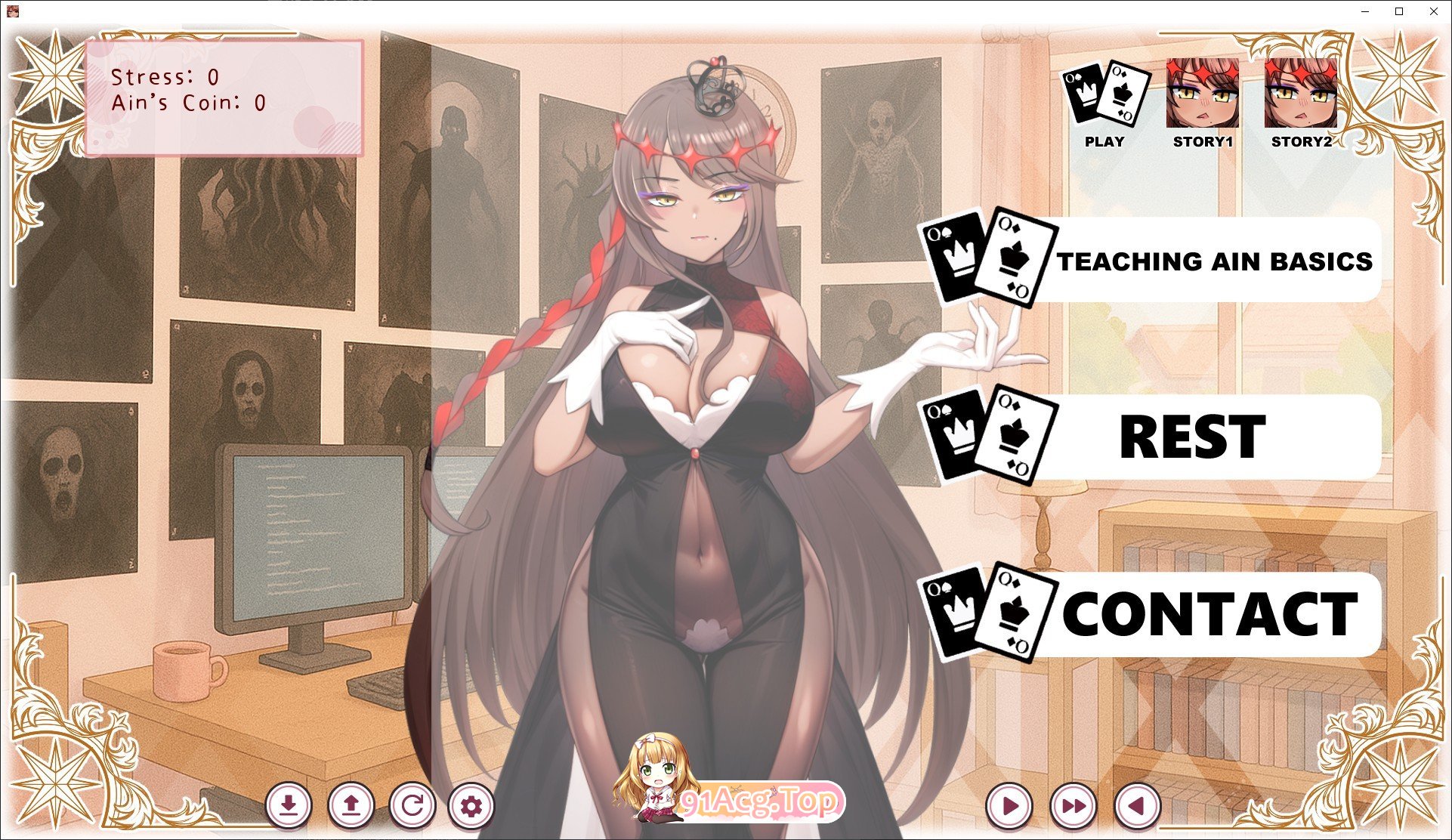 [互动SLG/中文/动态]每天都跟召唤出的克苏鲁少女玩桌游 官方中文版[新作][FM/510M/百度]