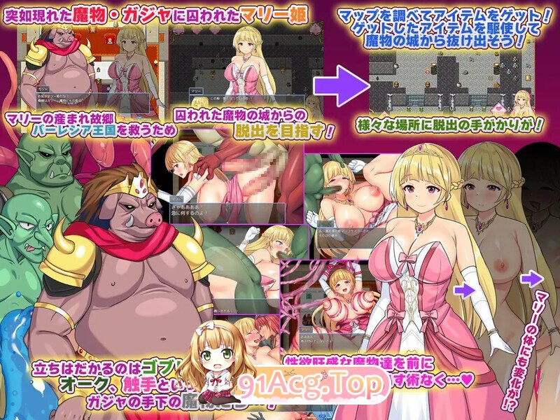 [日式/RPG/汉化] 囚われのマリー姫と淫堕の魔物城 AI汉化版 [1.3G]-鬼鬼小黄油