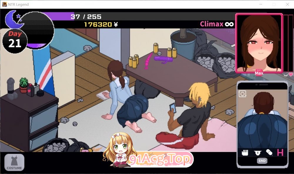 [像素SLG/中文/动态]NTR传说V0.9.0 民间粉丝重制 官方中文版[新作][FM/280M/百度]-鬼鬼小黄油