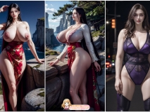 [patreon] 喵叻咯咪 真人AI图集1 tag 爆乳肥臀长腿模特少女情趣内衣cos丝袜[1000P/289M/FM]