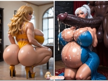[AI Generated] HUGOROMAN's gallery 2-4  tag 爆乳肥臀西瓜肚欧美画风大量精液子宫奸[5398P/564M/FM]